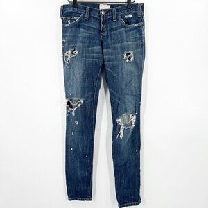 Current Elliot Destroyed Splatter The Skinny Jeans